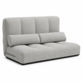 Graues Leinen-Klappsofa 175 cm Breite