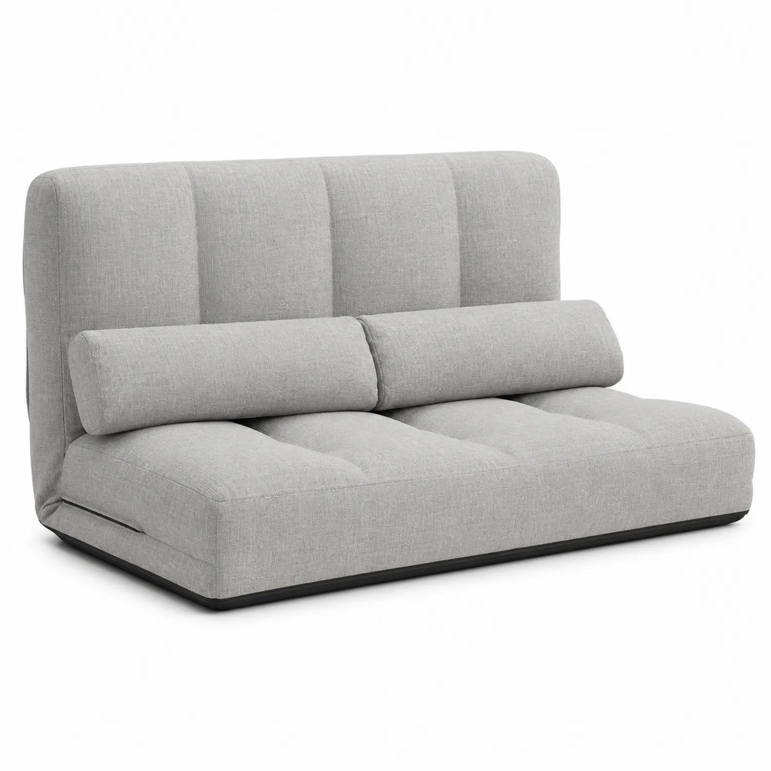 Graues Leinen-Klappsofa 175 cm Breite