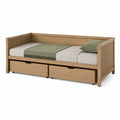 Holztagesbett mit Schubladen und Polstern 200x90 cm